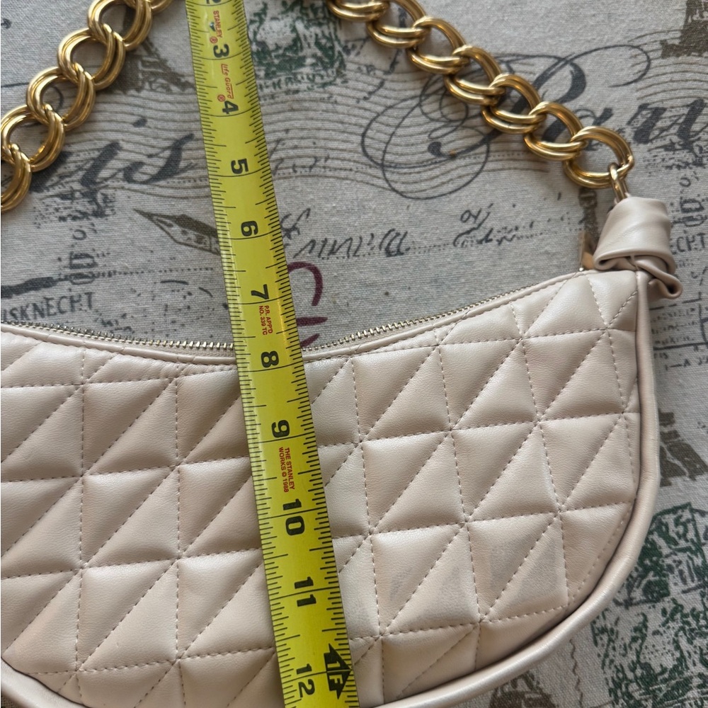Forever 21 Quilted Cream Color Shoulder Bag - Picture 11 of 14